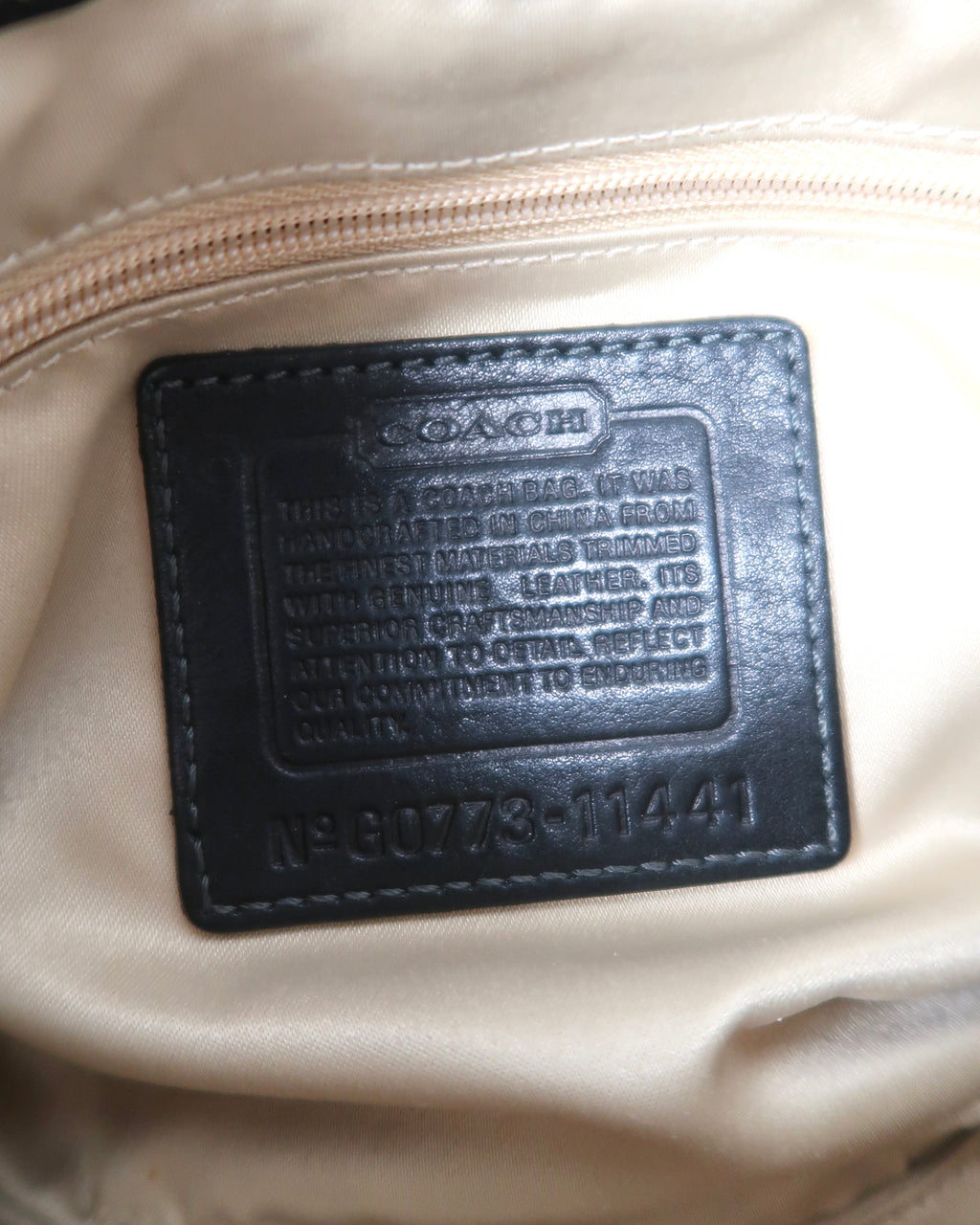 Coach Bleecker Signature Canvas & Black Leather Flap Shoulder Bag