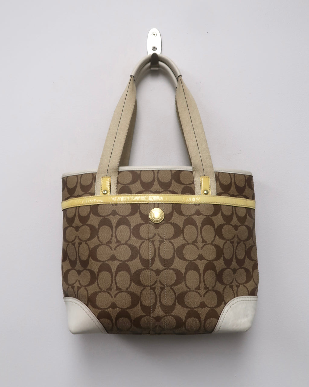 Coach Heritage Stripe Signature Tote