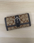 Coach Soho Signature Jacquard Checkbook Wallet