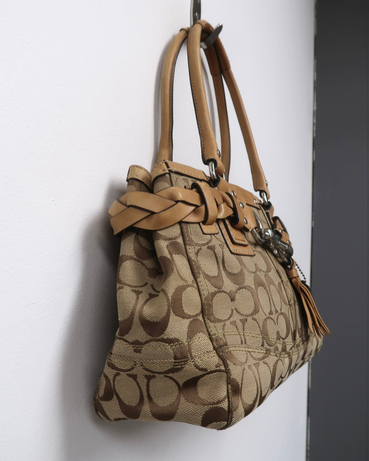 Coach Hamptons Signature Braided Carryall