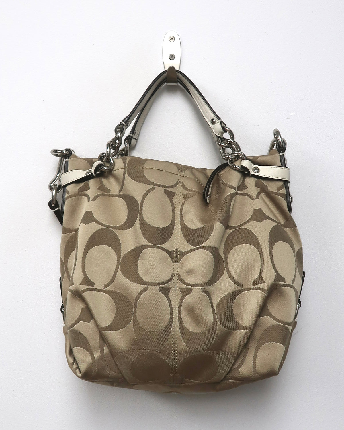 Coach Signature Sateen Brooke Hobo Bag