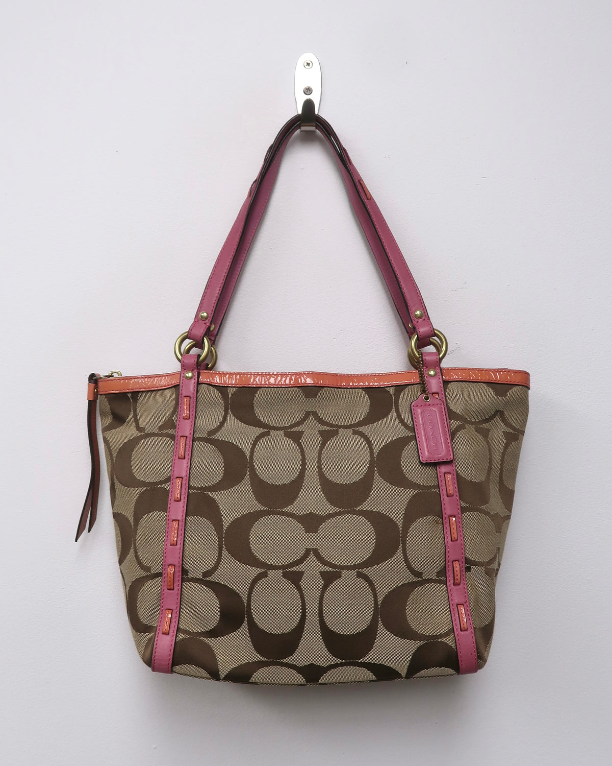 Coach Bleecker Signature Jacquard C Laced Tote Bag