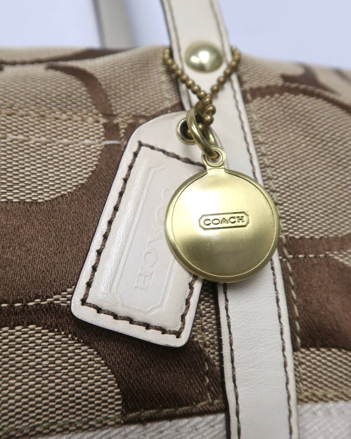 Coach Signature C canvas satchel