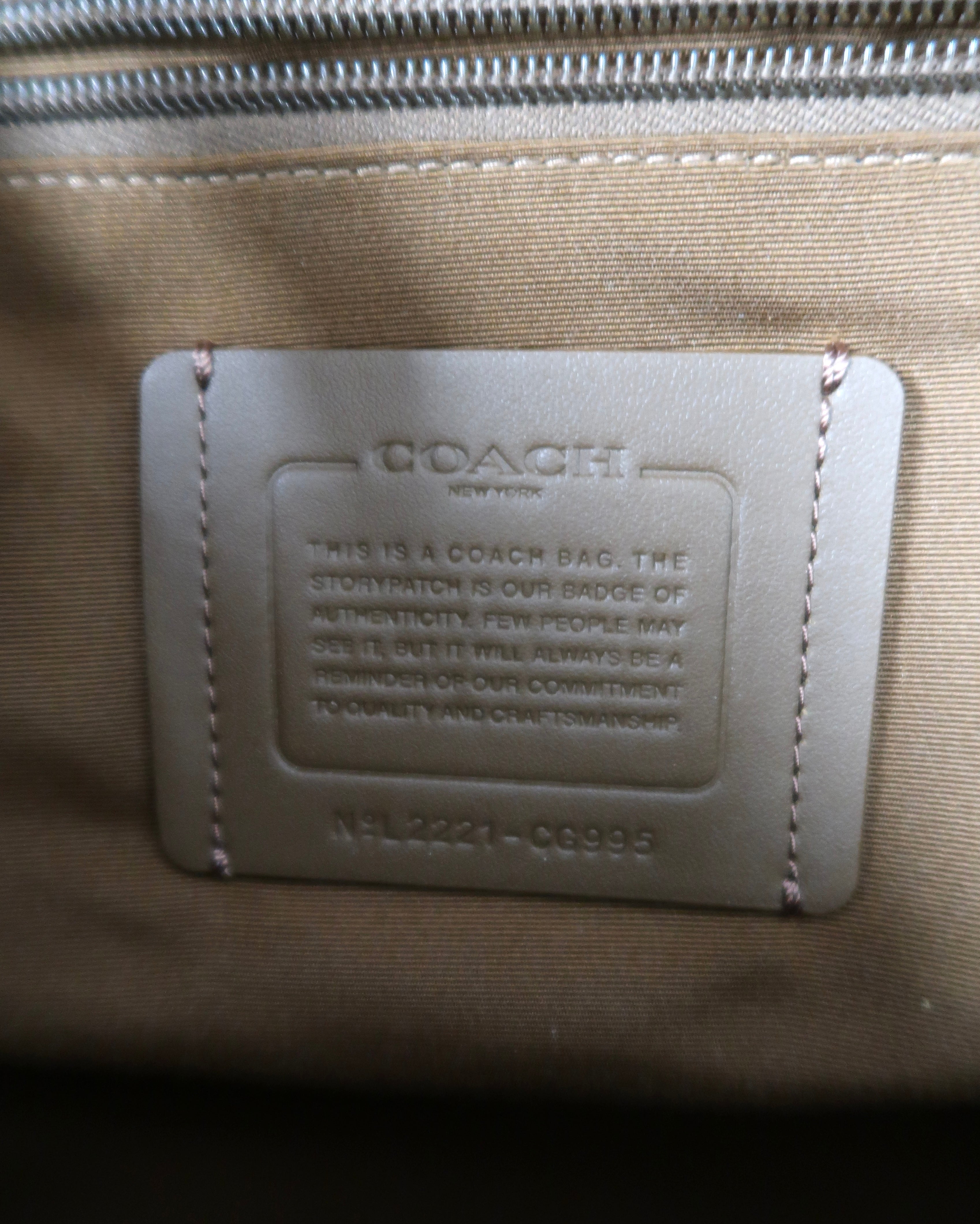 Pebbled Leather Coach West Backpack