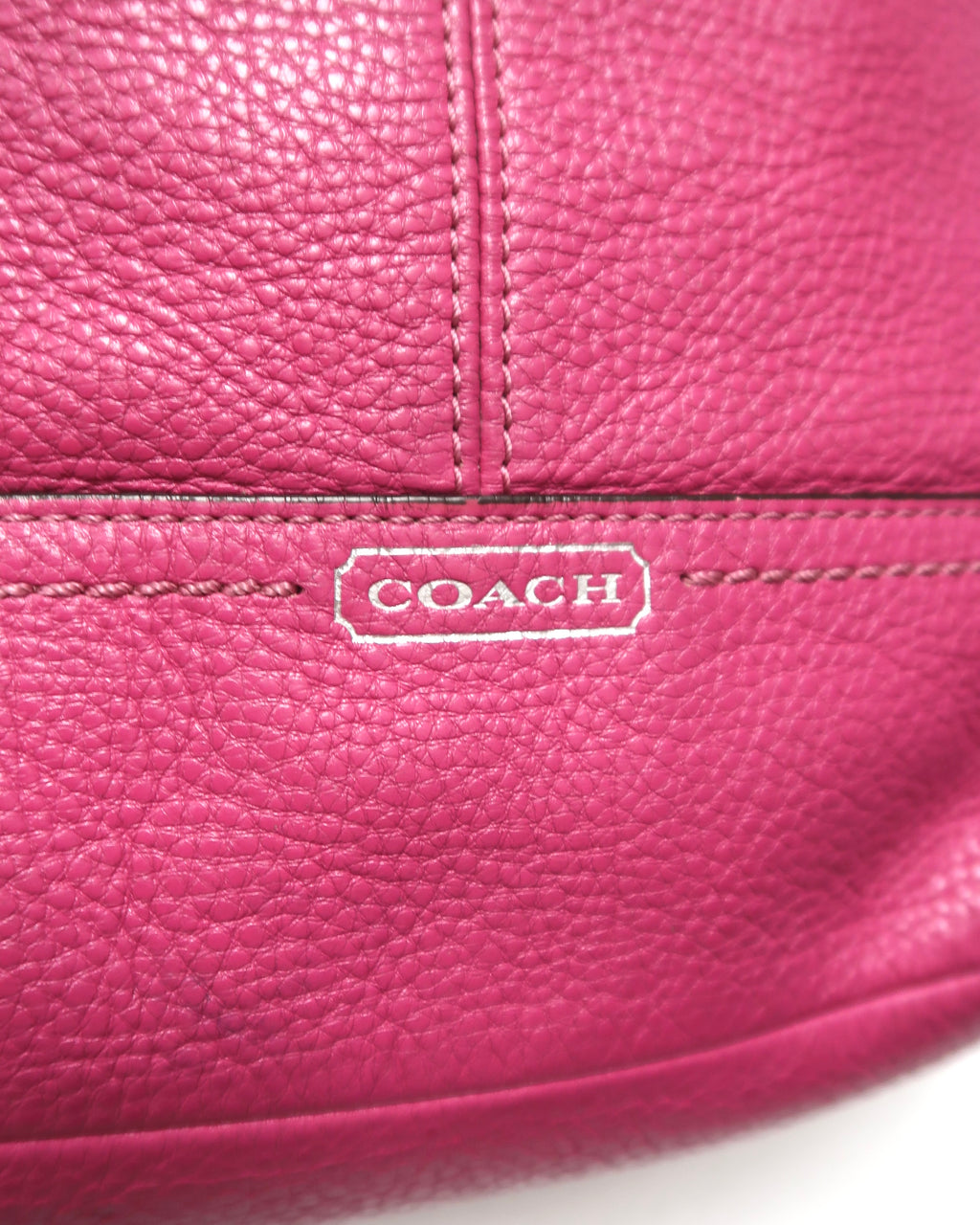 Coach leather shoulder hobo bag