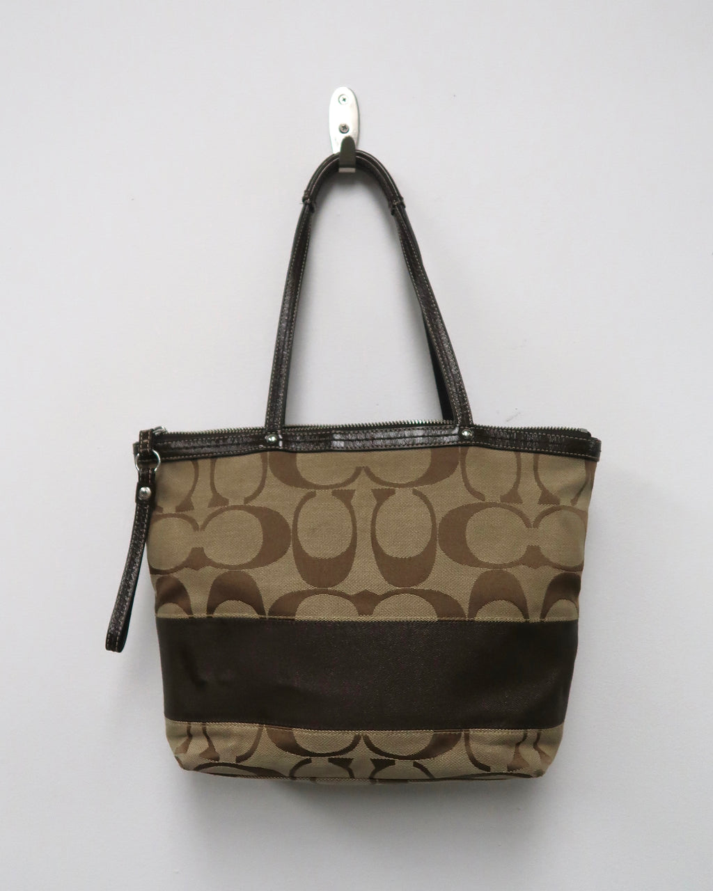 Coach Signature Stripe Tote