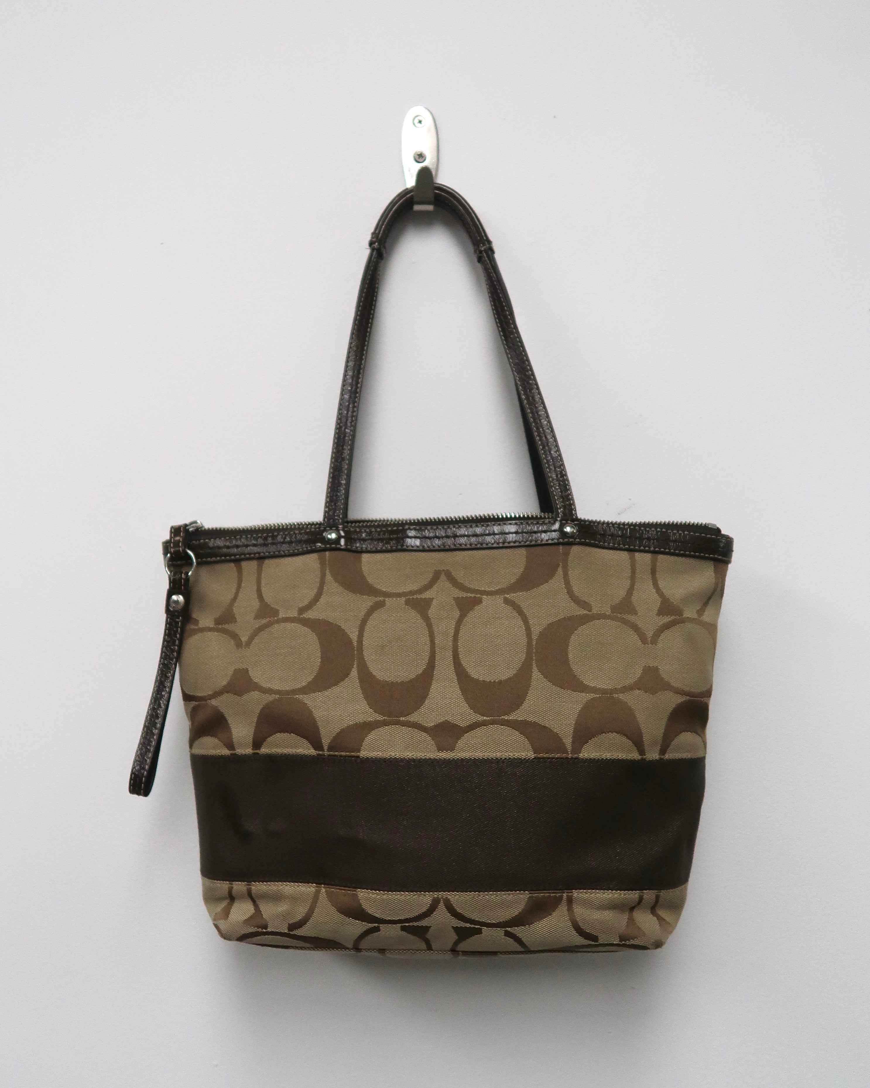 Coach Signature Stripe Tote