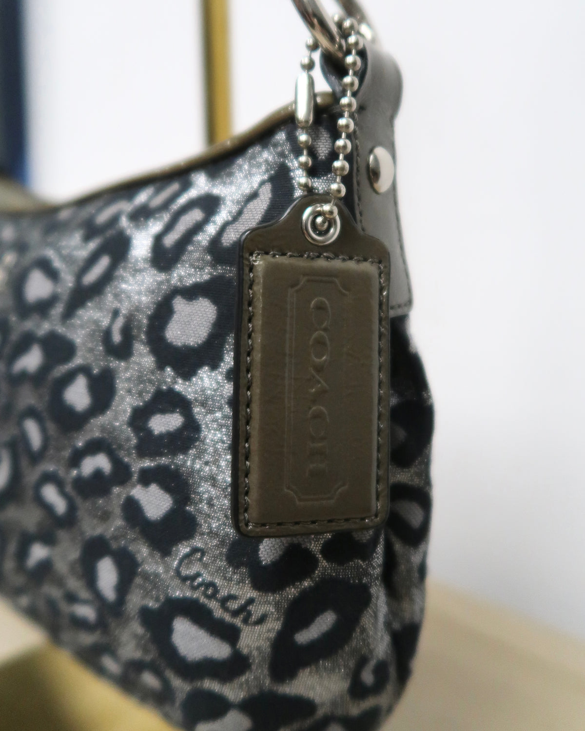 Coach Ocelot Leopard Print shoulder bag