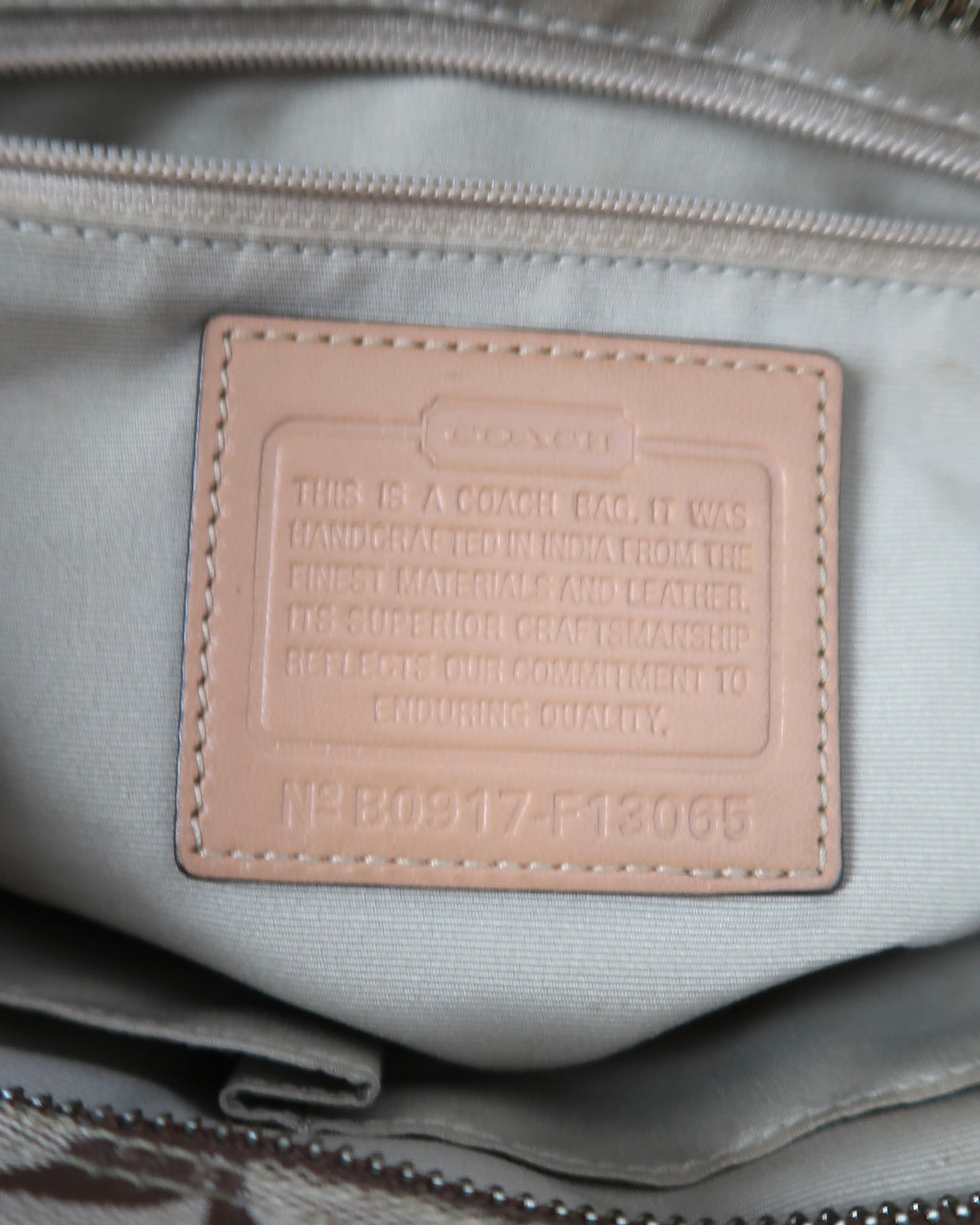 Coach Hamptons Signature Braided Carryall