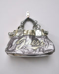 Guess metallic silver shoulder/handbag