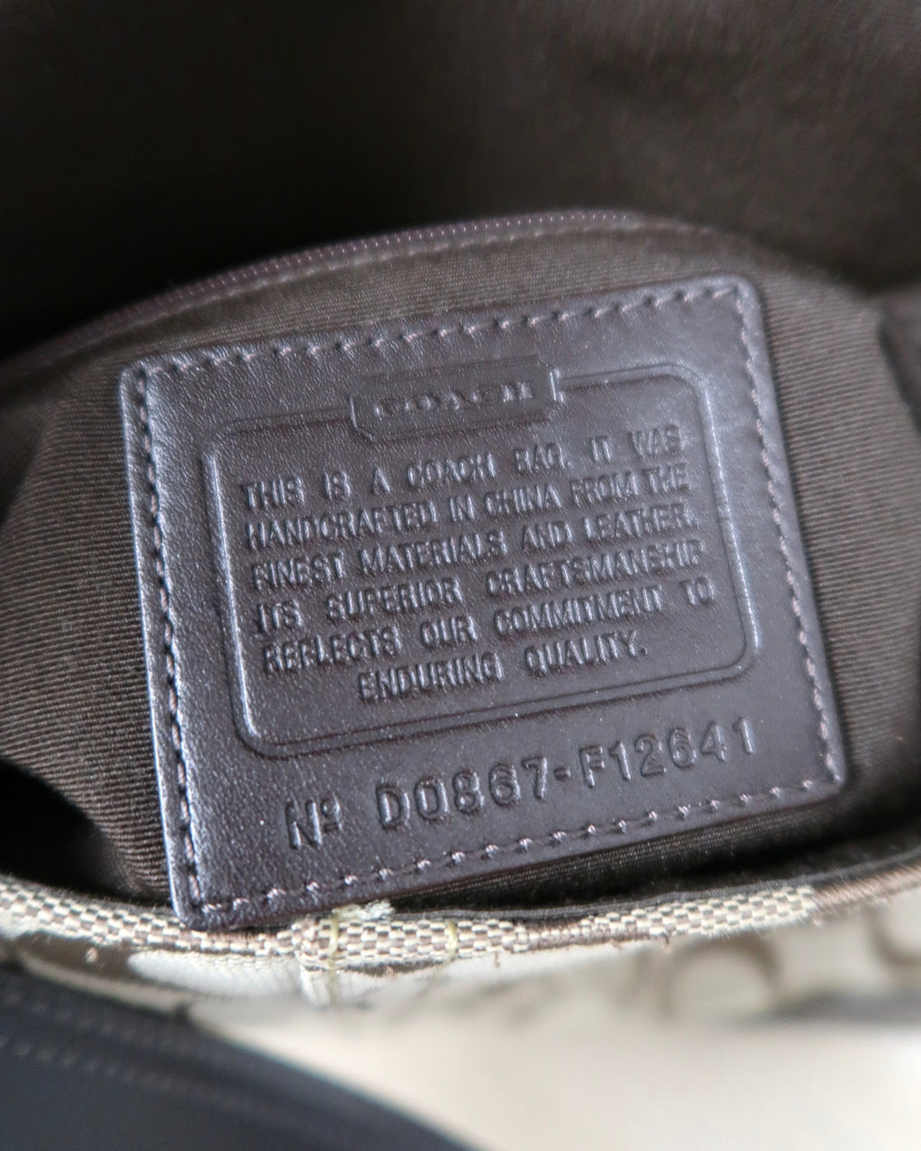 Vintage Coach Hamptons Signature Jacquard Flap Bag