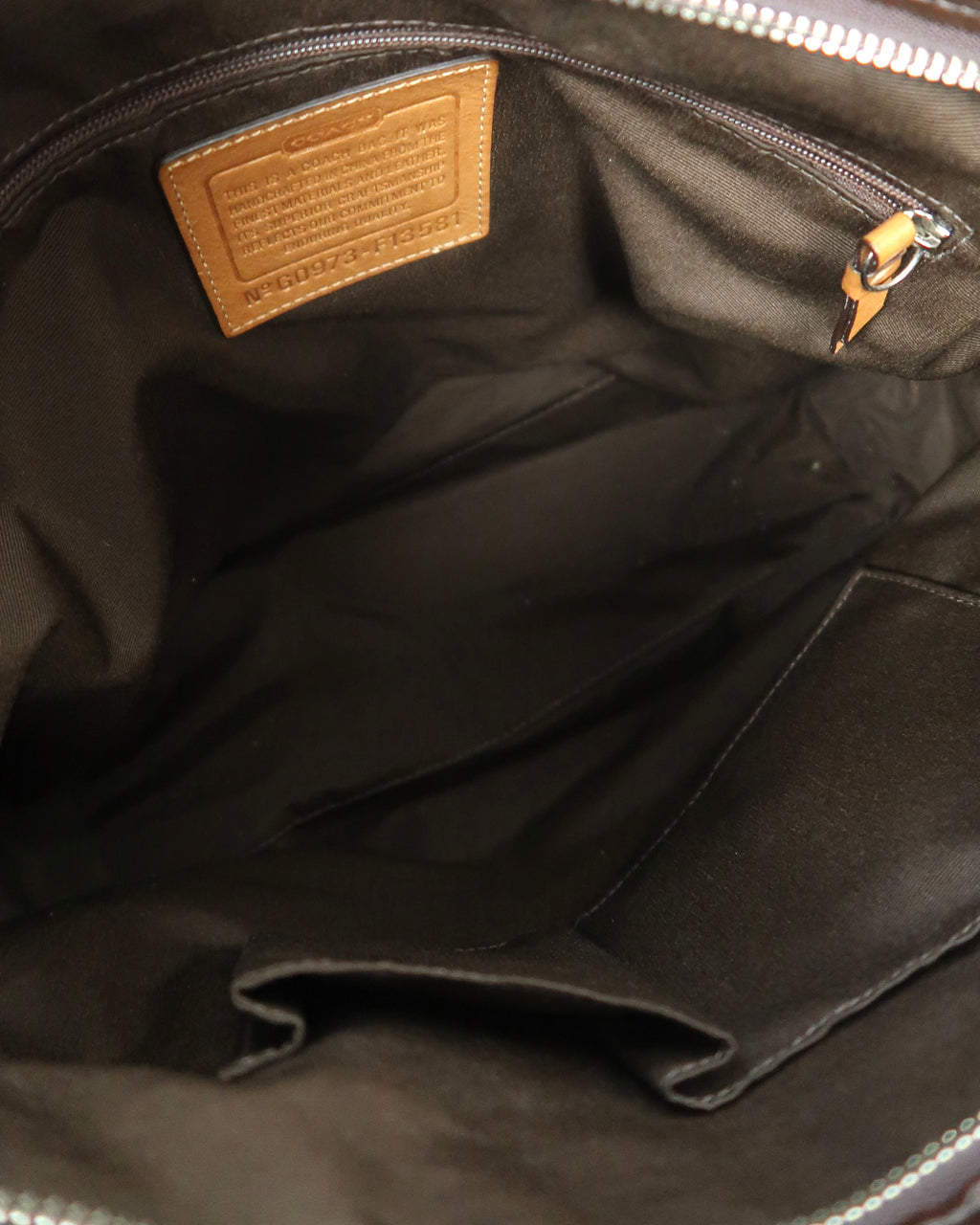 Coach Signature Stripe canvas hobo shoulder bag