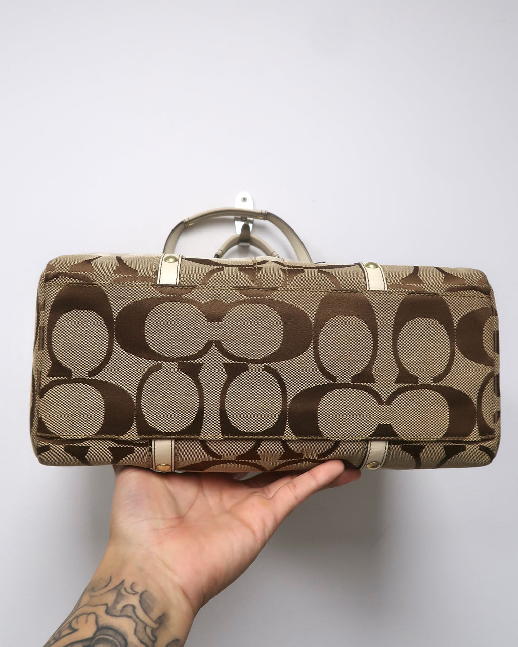 Coach Signature C canvas satchel