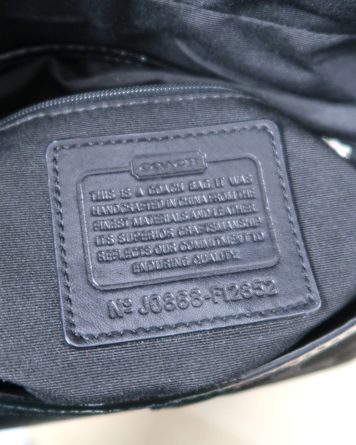 Coach Black Metallic Signature C Studded Flap Shoulder