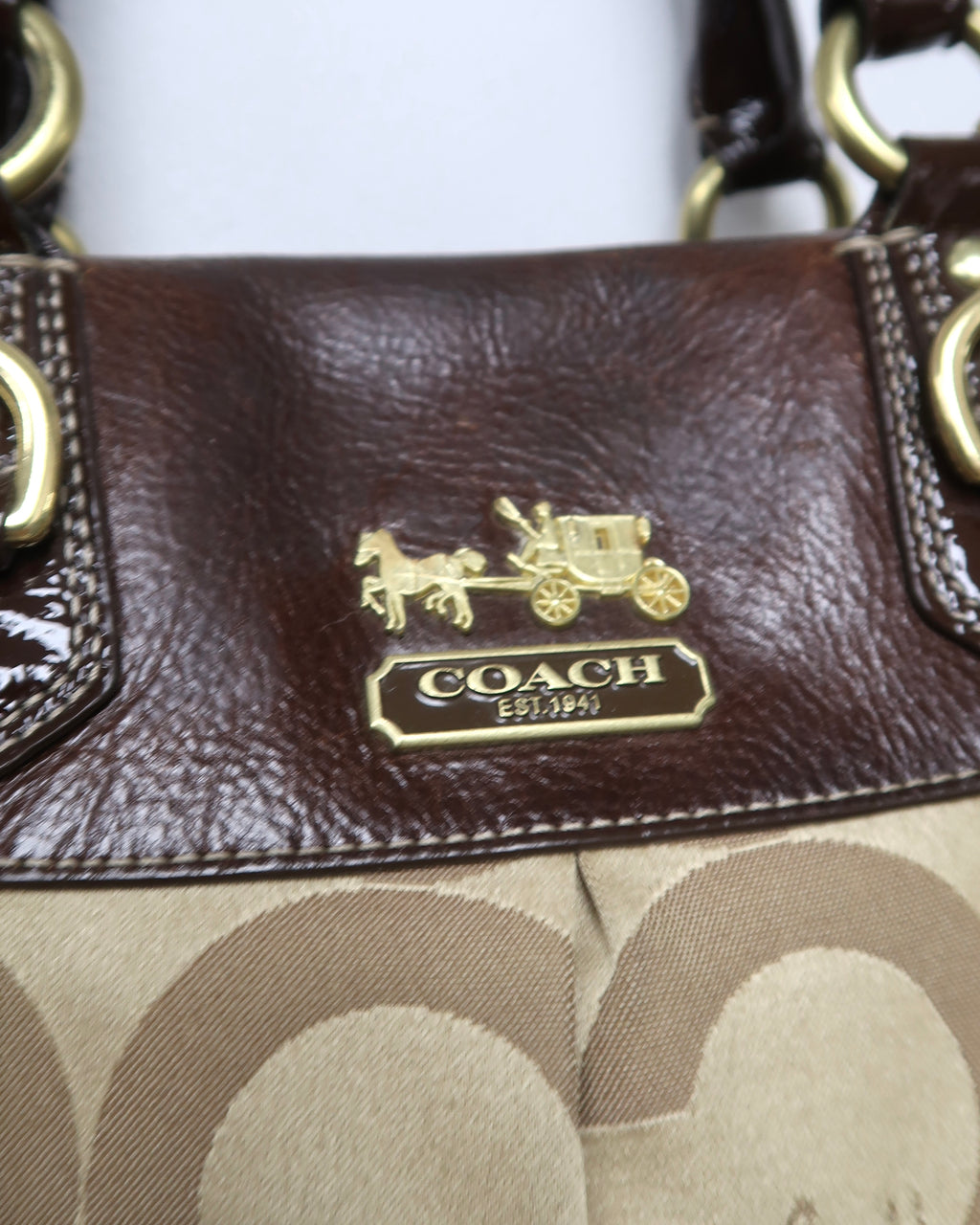 Coach Madison Op Art Sabrina Satchel Bag