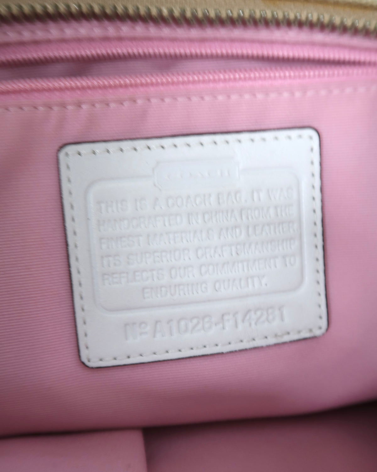 Coach Signature Pleated East/West Gallery Tote Shoulder Bag