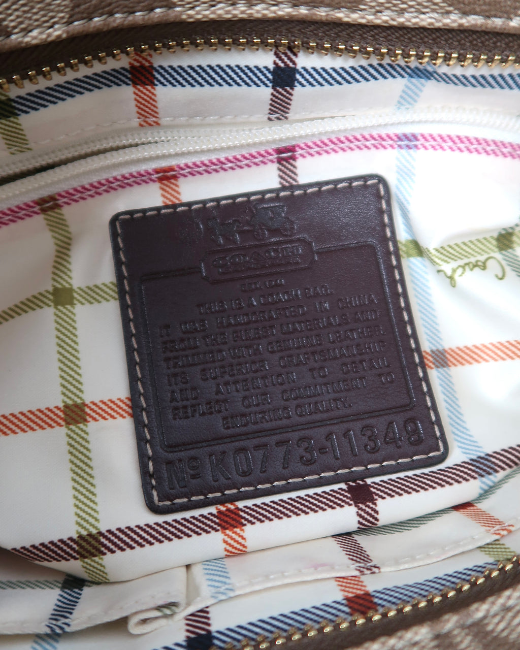 Coach Heritage Stripe Signature Tote