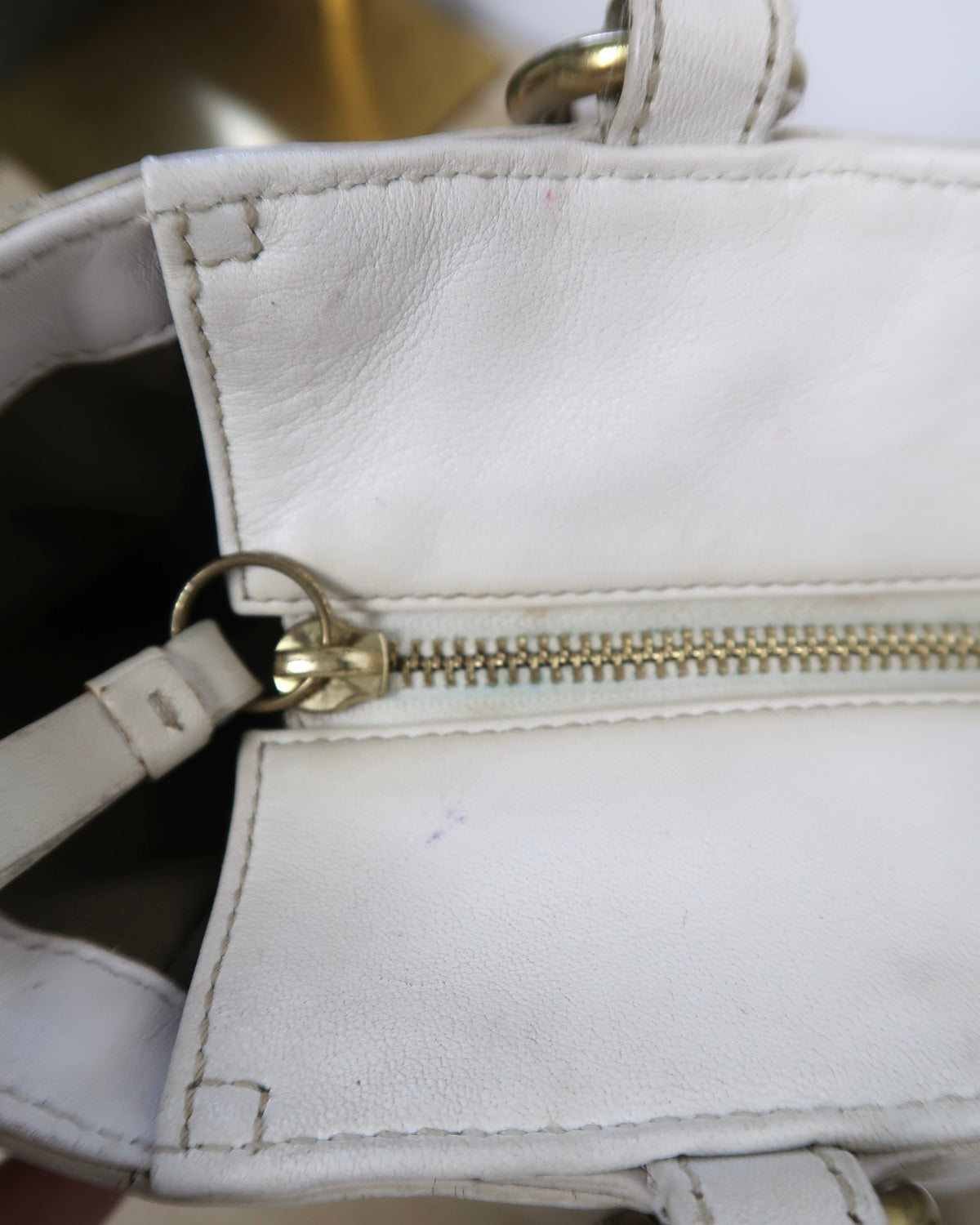 Coach Gallery East-West Pleated Leather Shoulder Bag