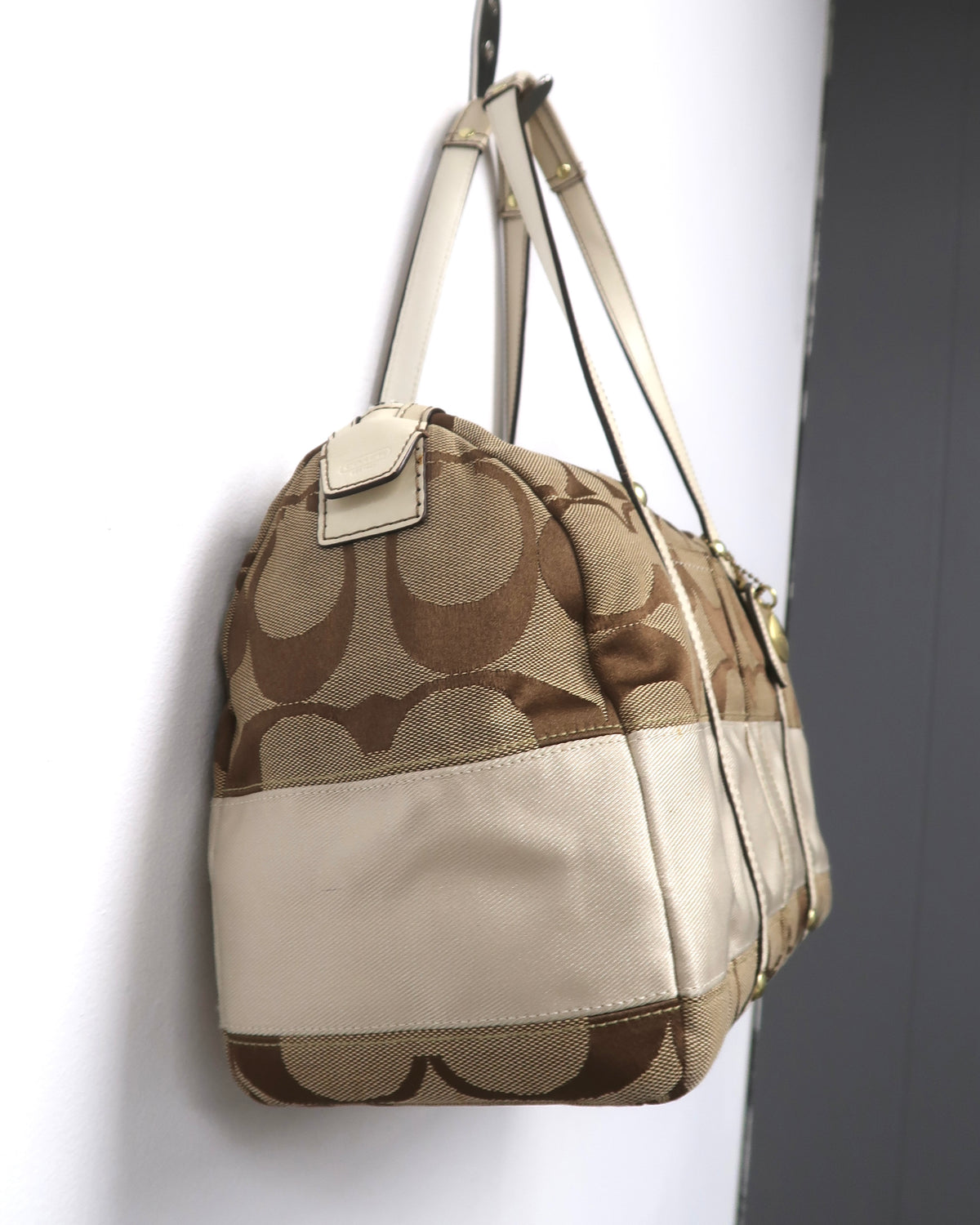 Coach Signature C canvas satchel