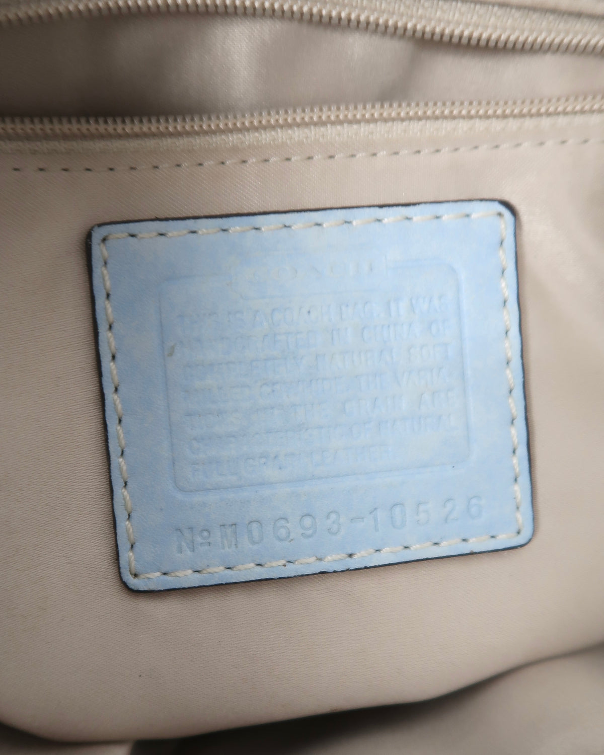 Coach Hamptons Pebbled Leather Satchel