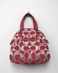 Coach Poppy Signature Lurex C Outline Satchel