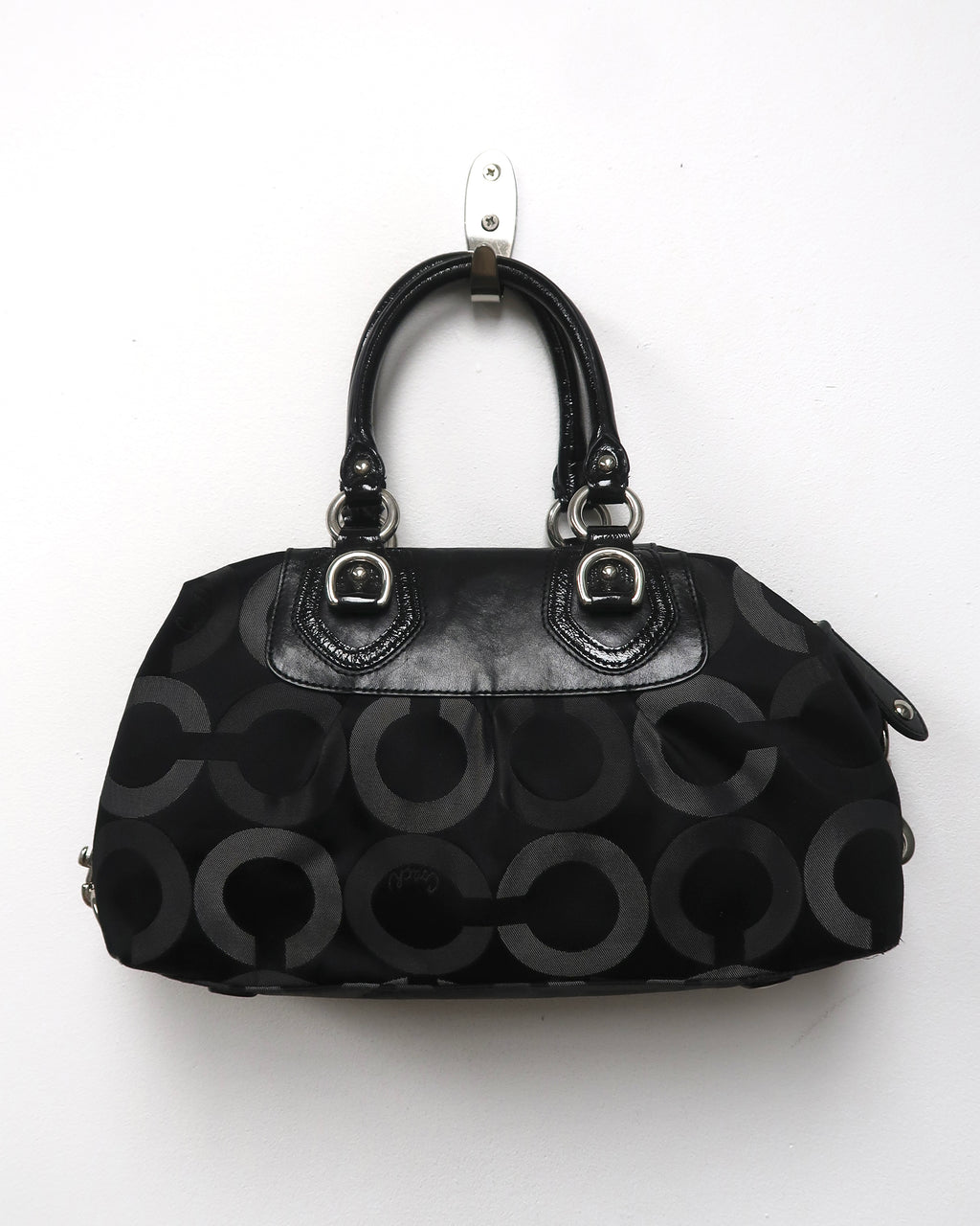 Coach Madison Op Art Sateen Sabrina Satchel