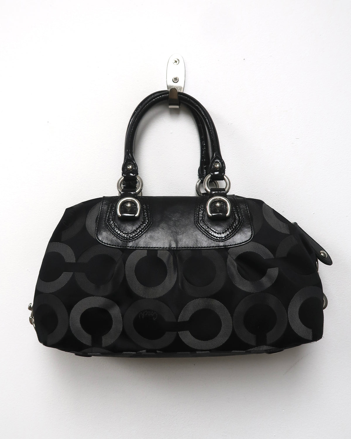Coach Madison Op Art Sateen Sabrina Satchel