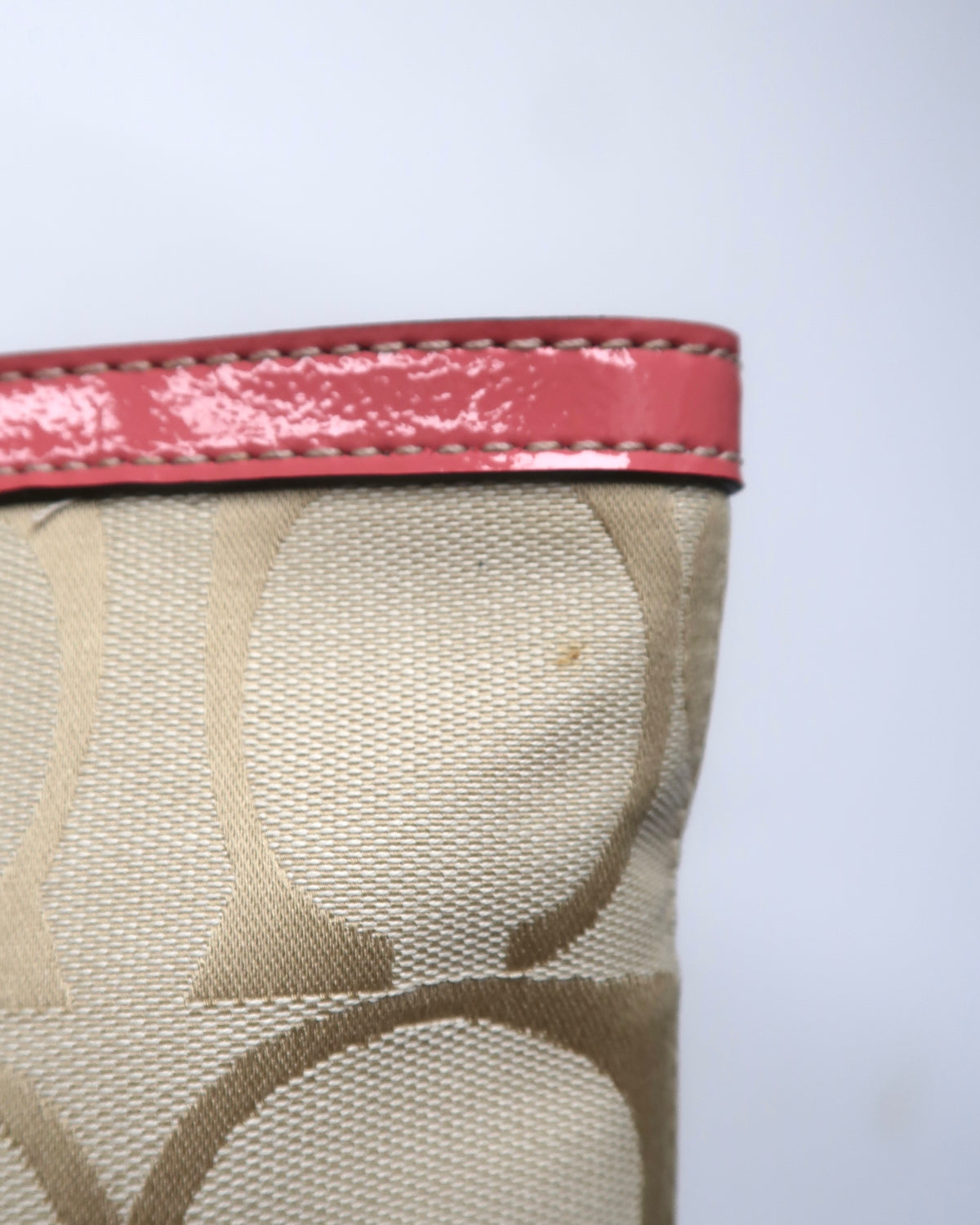 Vintage Coach Signature Stripe tote bag