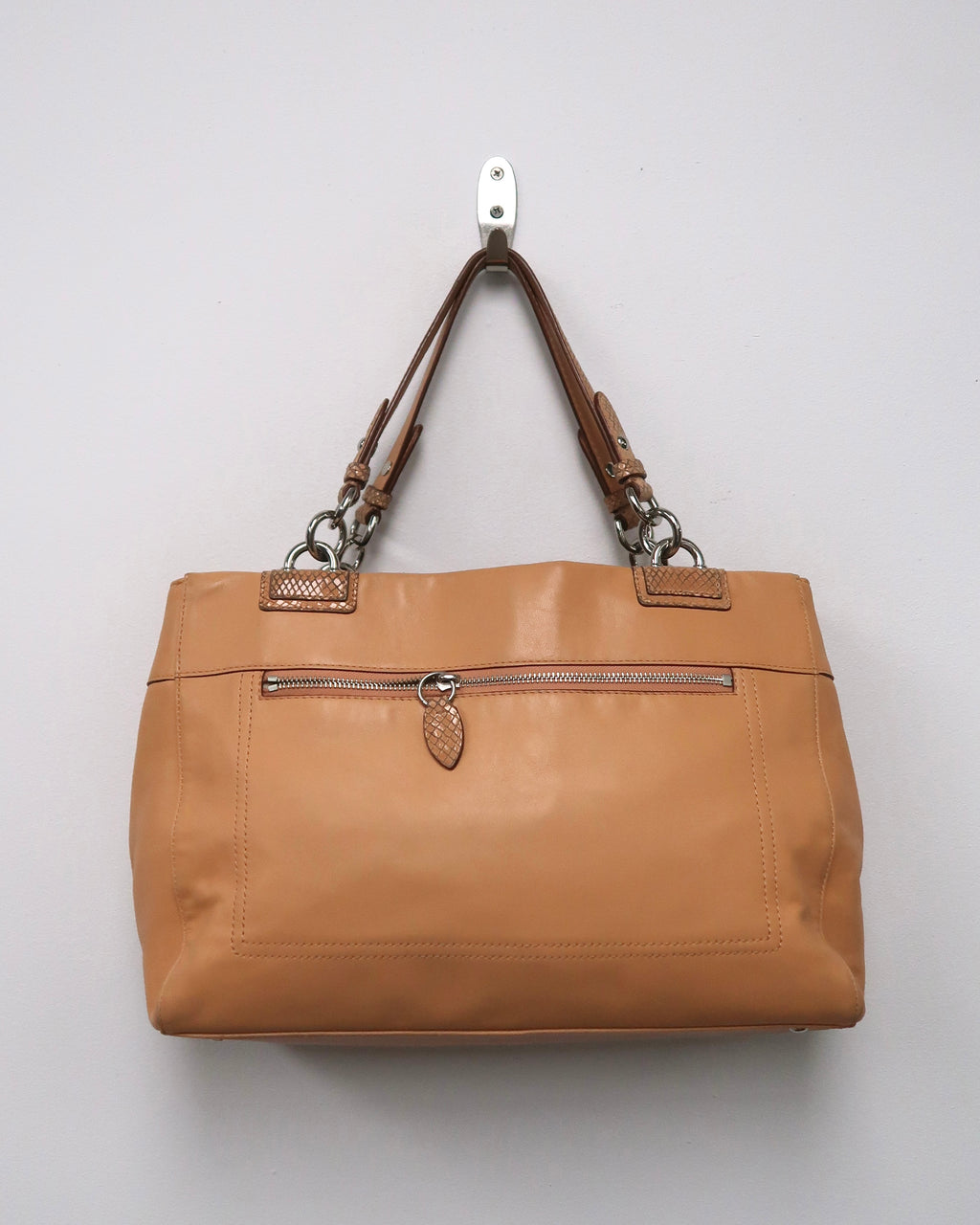 Coach Penelope Leather Turnlock Carryall Bag