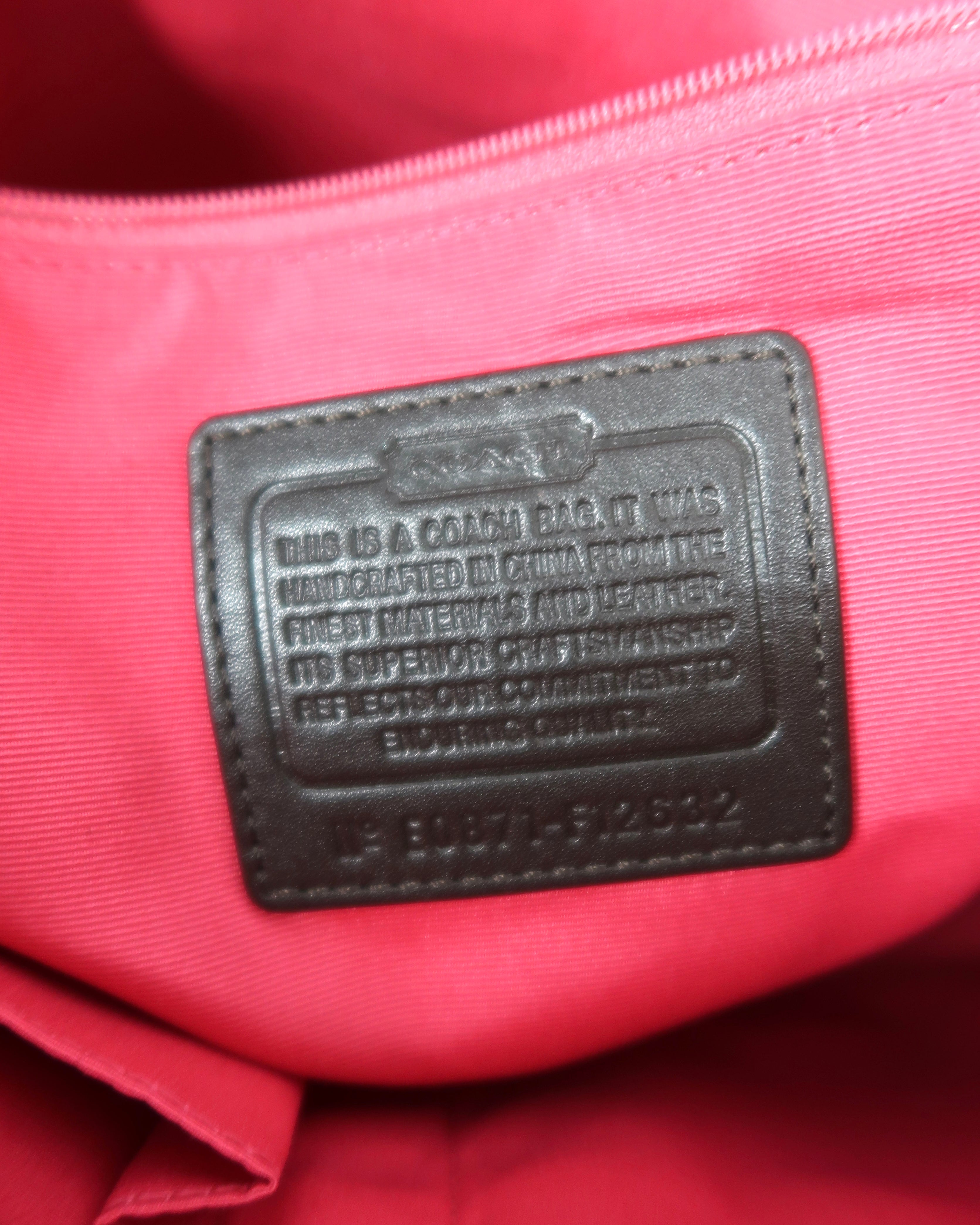 Coach Hampton multicolored Tattersall plaid wool bag