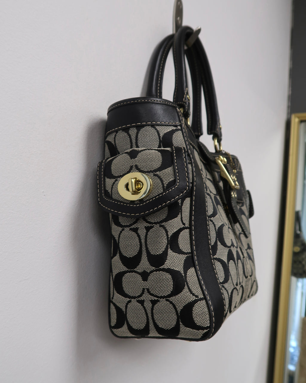 Vintage Coach Signature Hamptons handbag