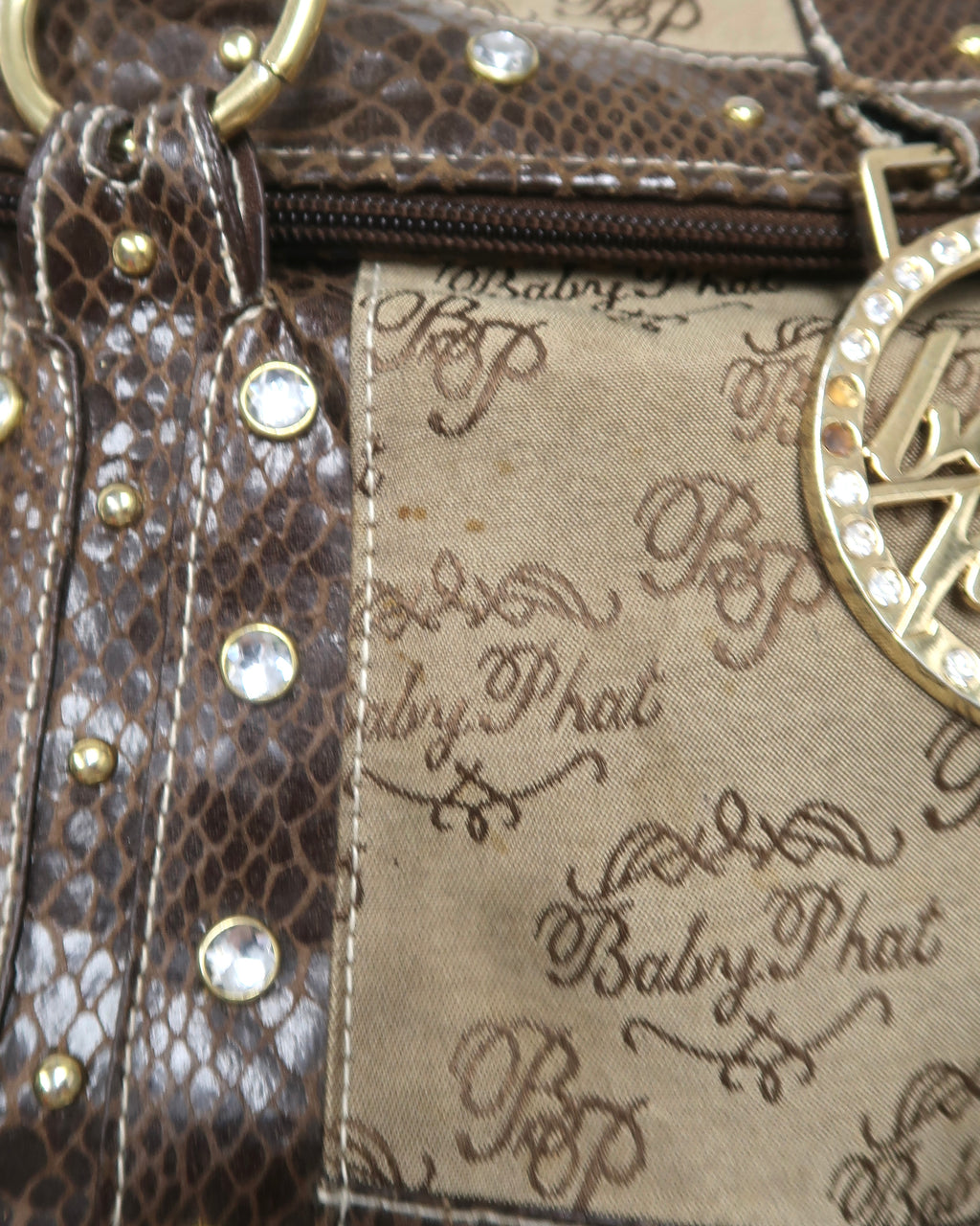Y2K Baby Phat brown monogram bag