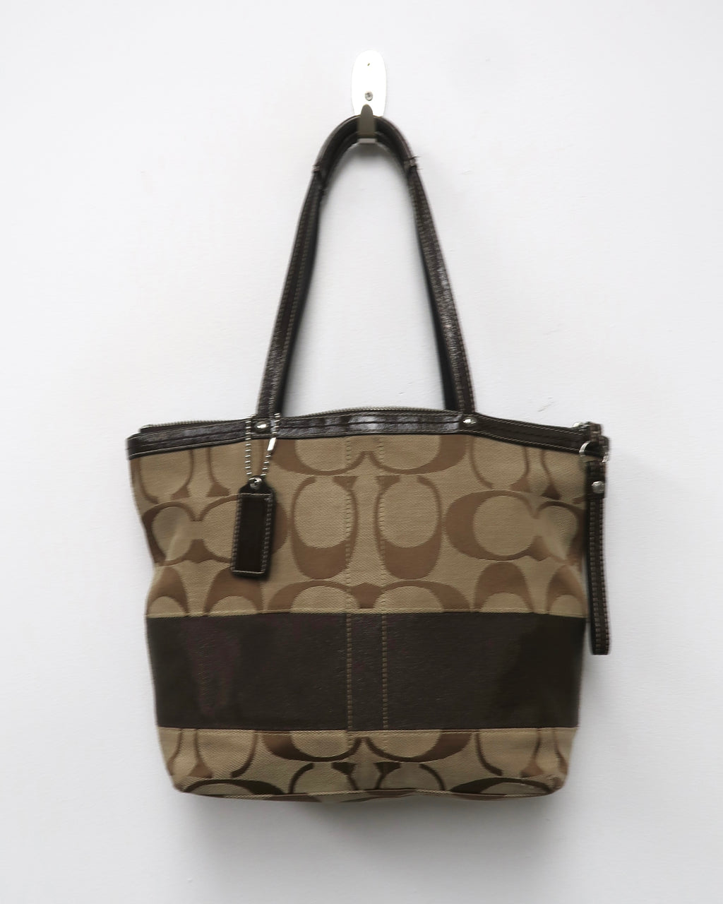 Coach Signature Stripe Tote