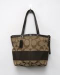 Coach Signature Stripe Tote