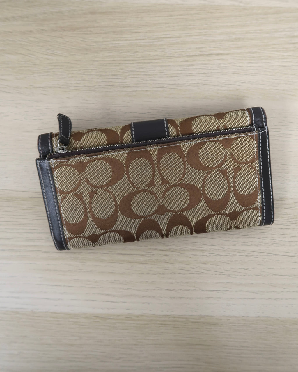Coach Soho Signature Jacquard Checkbook Wallet