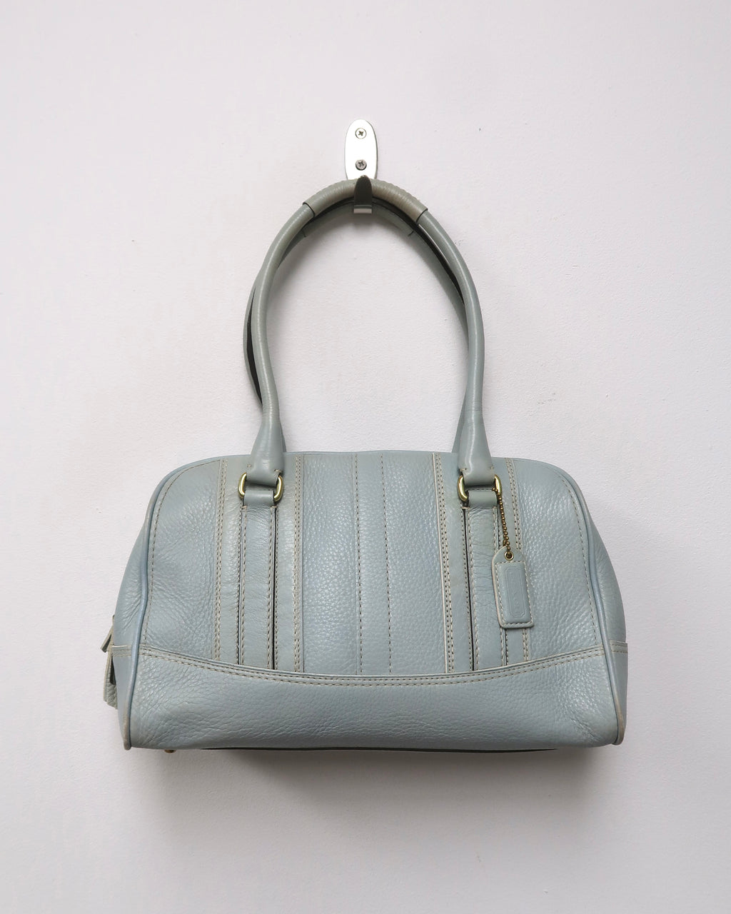Coach Hamptons Pebbled Leather Satchel