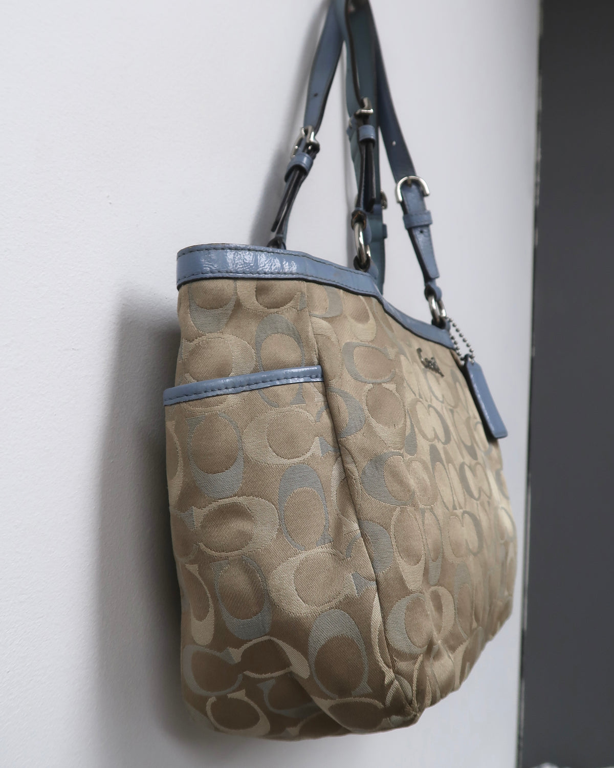 vintage Coach Signature Gallery East-West Tote Bag