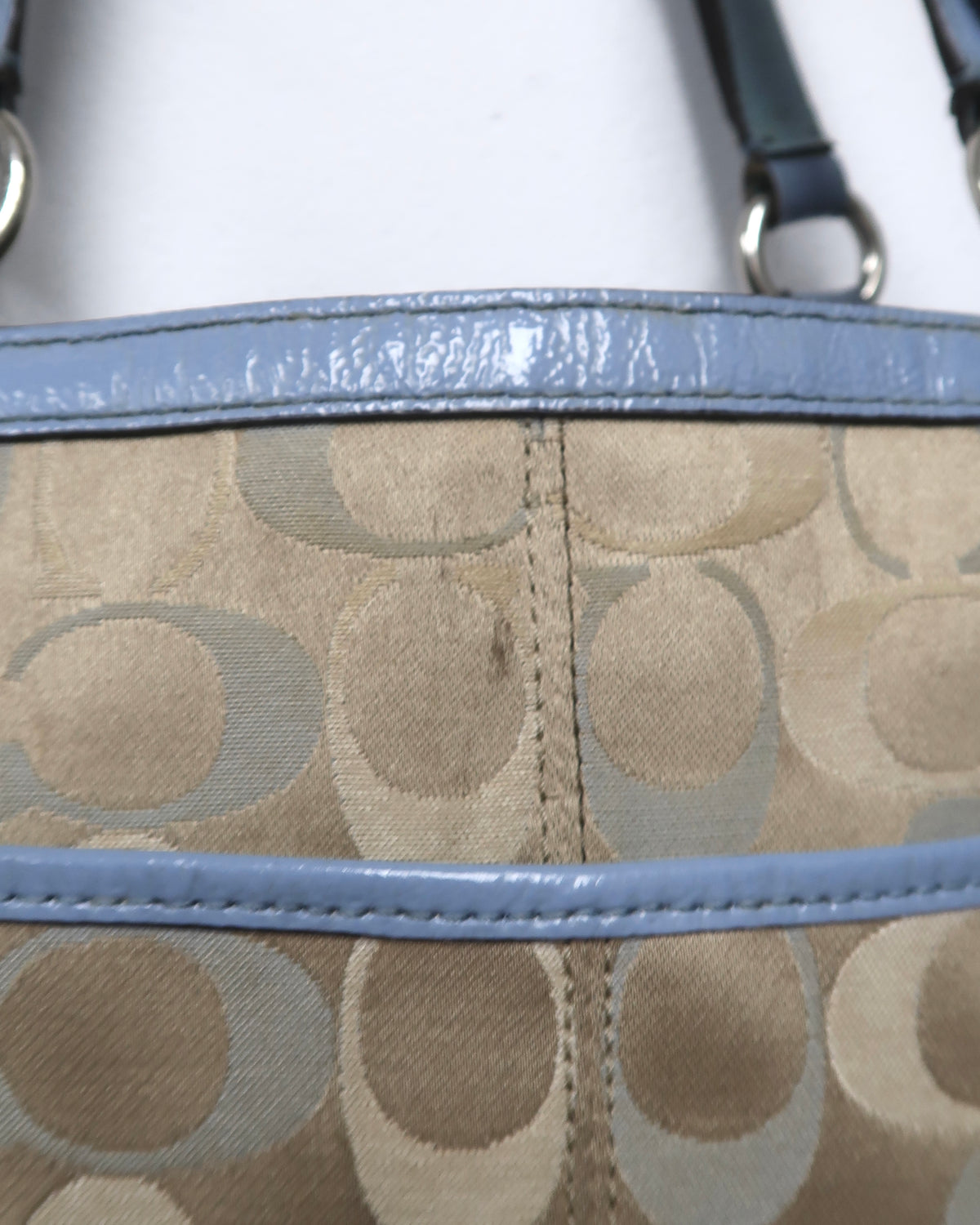 vintage Coach Signature Gallery East-West Tote Bag