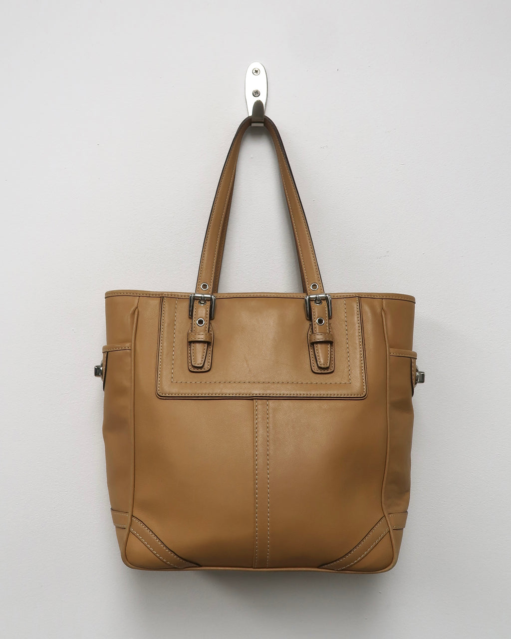 Leather Coach East West Gallery tote