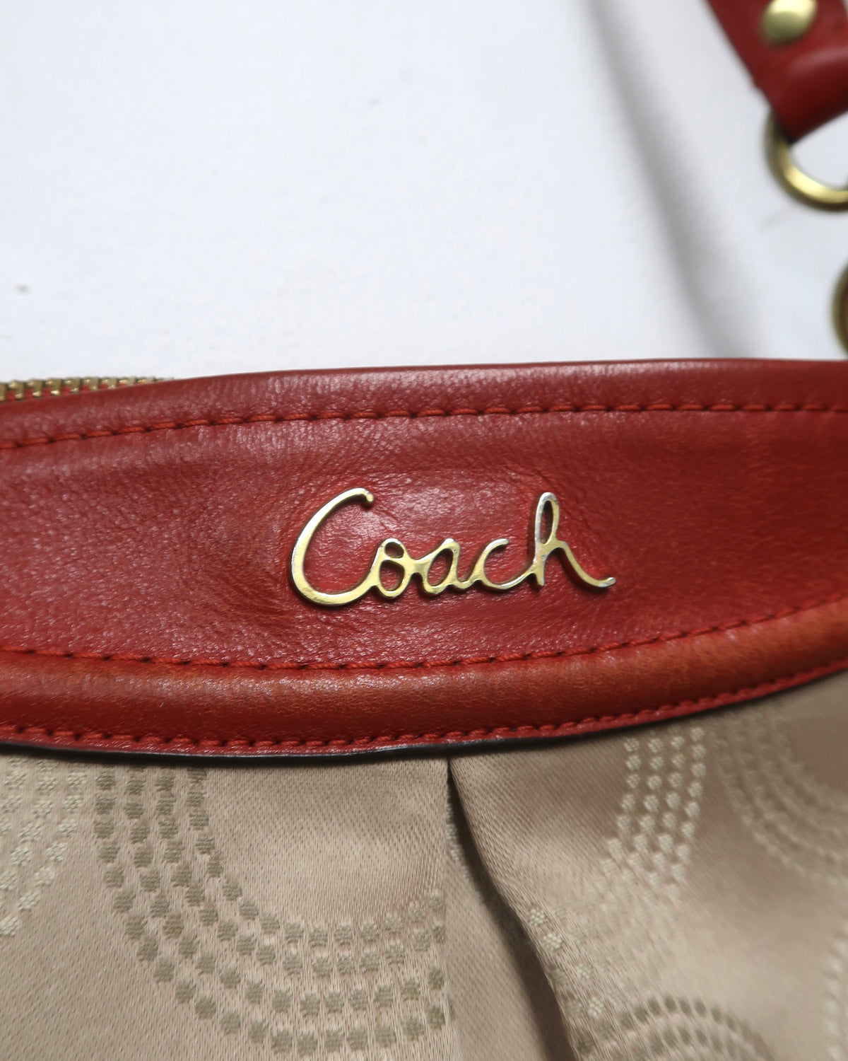 Vintage Coach Ashley Dotted Op Art Hobo Shoulder Bag