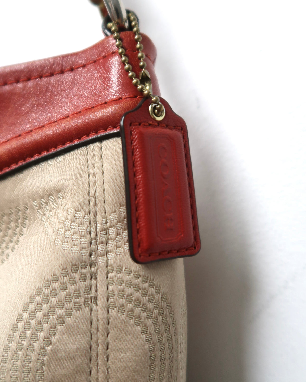 Vintage Coach Ashley Dotted Op Art Hobo Shoulder Bag