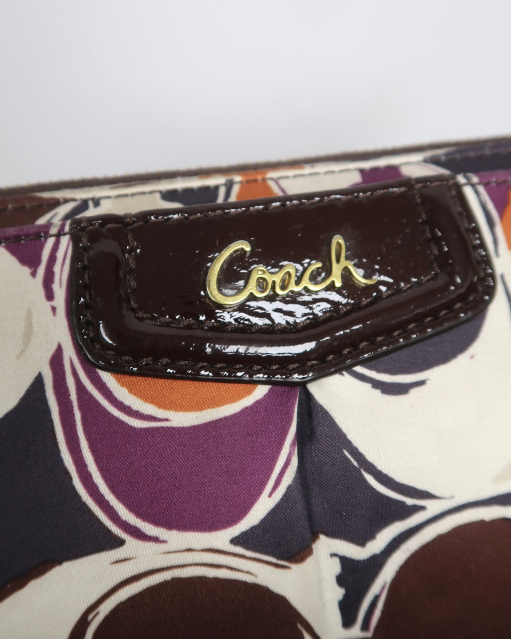 Coach Ashley scarf print wristlet