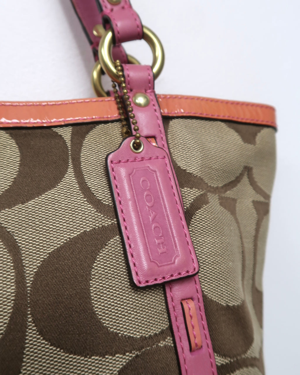 Coach Bleecker Signature Jacquard C Laced Tote Bag
