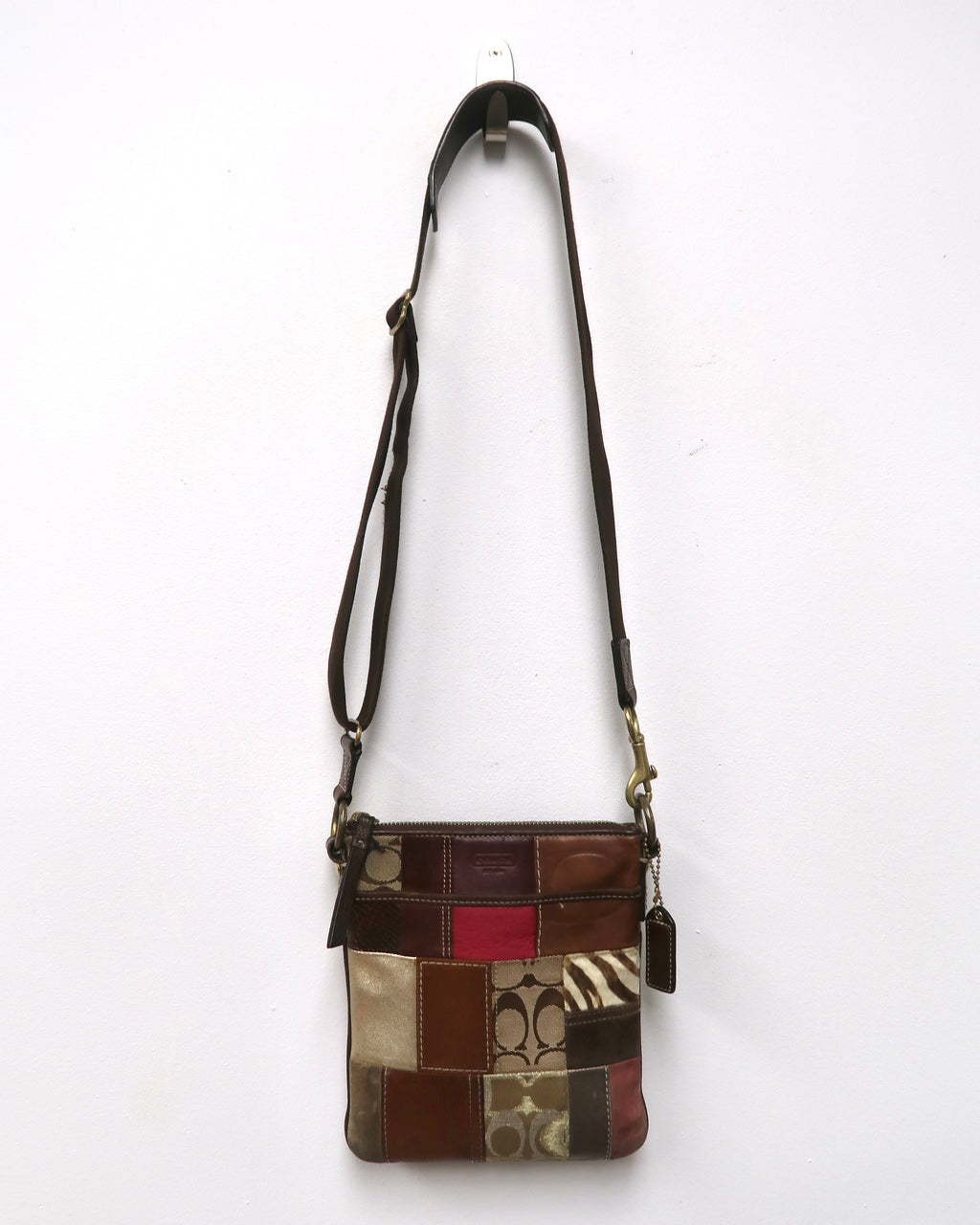 Coach patchwork swingpack flat crossbody bag