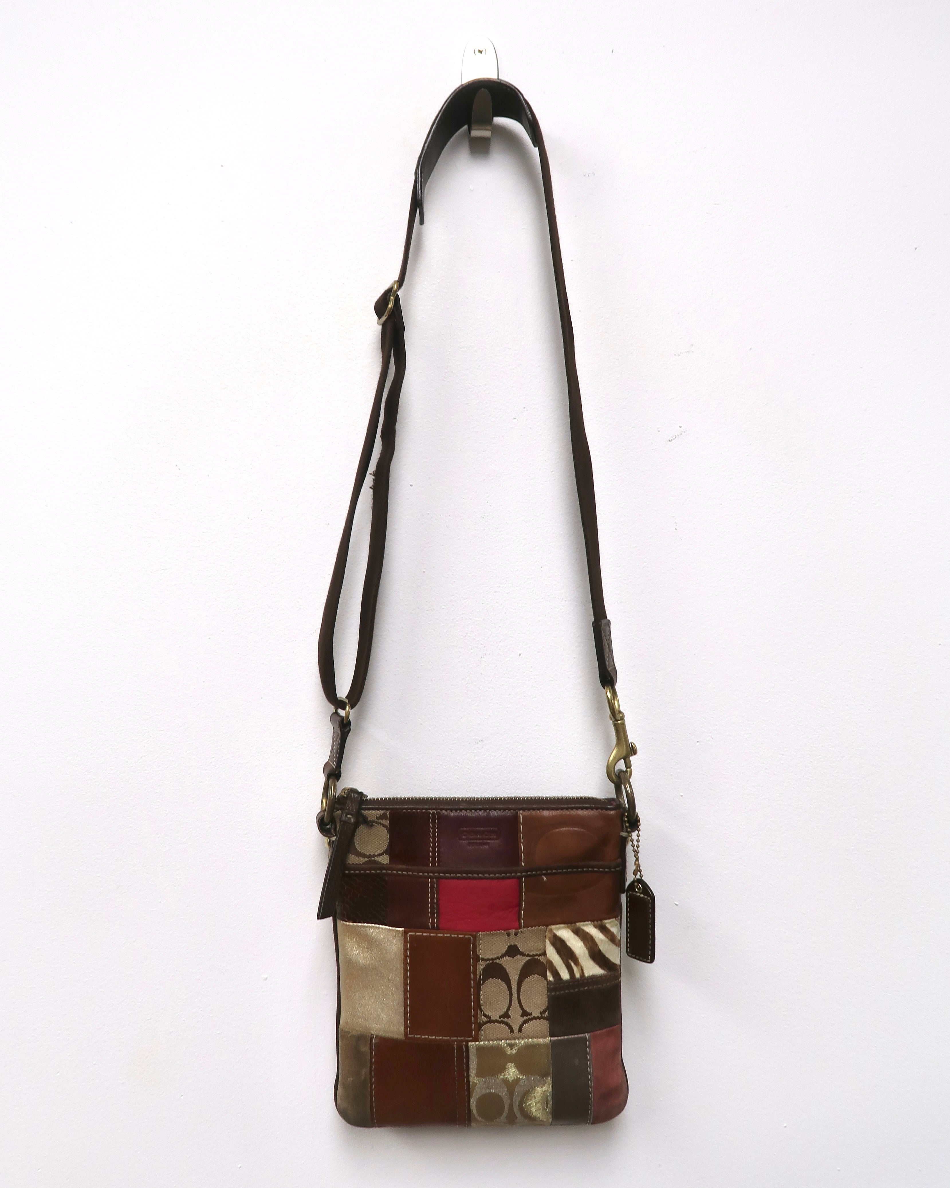 Coach patchwork swingpack flat crossbody bag