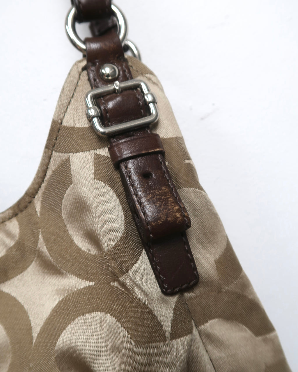 Coach Madison Op Art Sateen Maggie Shoulder Bag