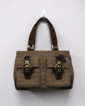 vintage Coach Soho signature canvas shoulder bag