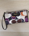 Coach Ashley scarf print wristlet