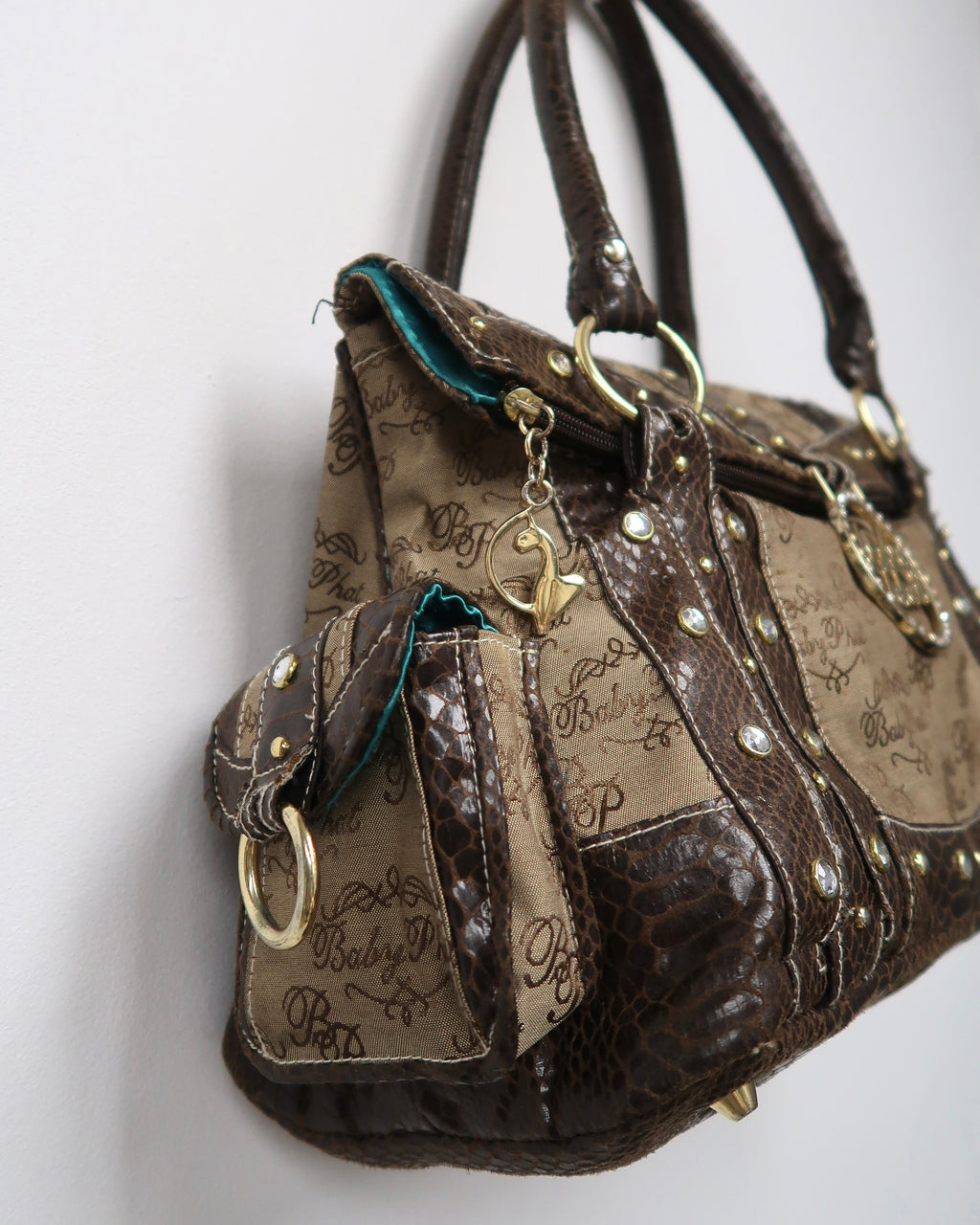 Y2K Baby Phat brown monogram bag