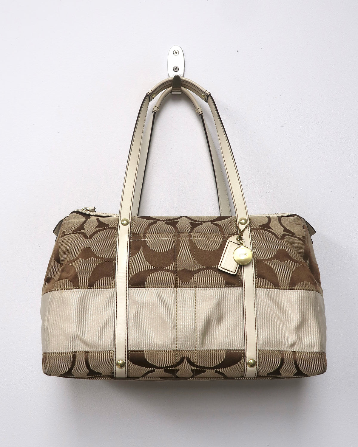 Coach Signature C canvas satchel